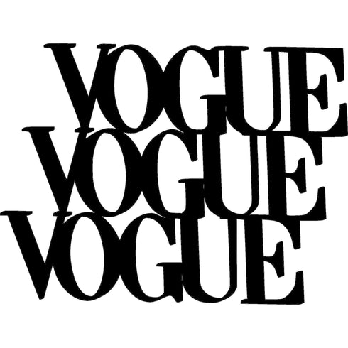Scritta in legno da appendere Vogue - Decorazioni Casa